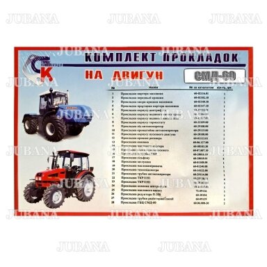 3608 RMK variklio tarpinių komplektas SMD-60/72