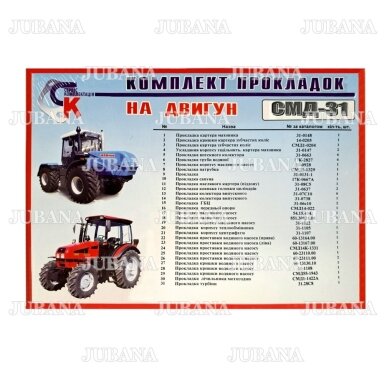 3634 RMK variklio tarpinių komplektas SMD-31
