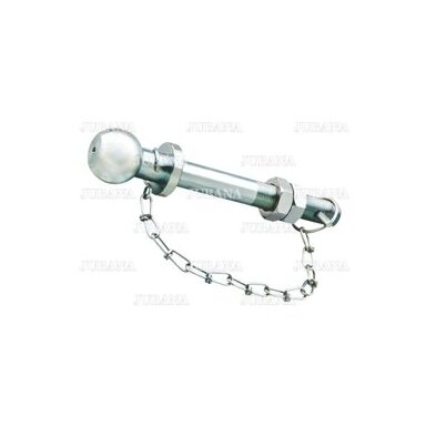 Tip for trailer hook with nut and chain Ø22x162