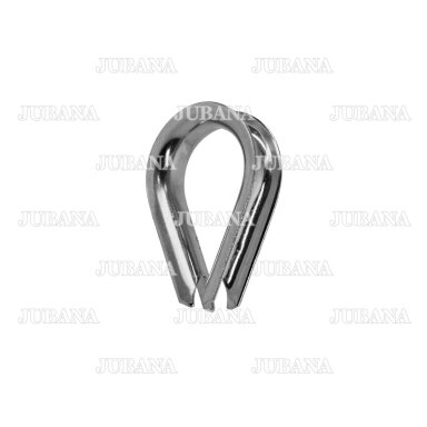 Protection for rope (cable) loop, thimble (tear-shaped ring) D12 mm Zn
