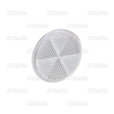 Atšvaitas apvalus (baltas) klijuojamas Ø60 mm Atšvaitas apvalus (baltas) klijuojamas Ø60 mm