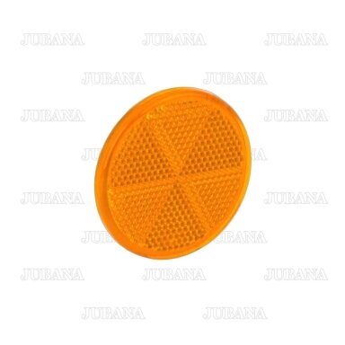 Atšvaitas apvalus (geltonas) klijuojamas Ø60 mm Atšvaitas apvalus (geltonas) klijuojamas Ø60 mm