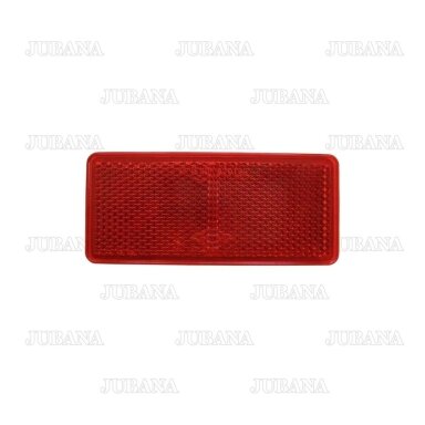 Atšvaitas stačiakampis (raudonas) klijuojamas 90x40 mm Atšvaitas stačiakampis (raudonas) klijuojamas 90x40 mm