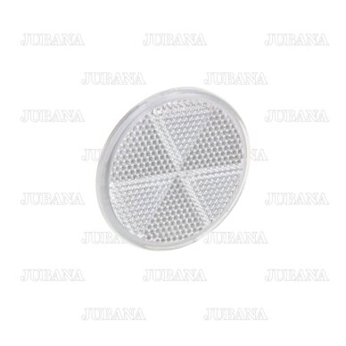 Atšvaitas apvalus (baltas) klijuojamas Ø60 mm Atšvaitas apvalus (baltas) klijuojamas Ø60 mm