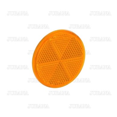 Atšvaitas apvalus (geltonas) klijuojamas Ø60 mm Atšvaitas apvalus (geltonas) klijuojamas Ø60 mm