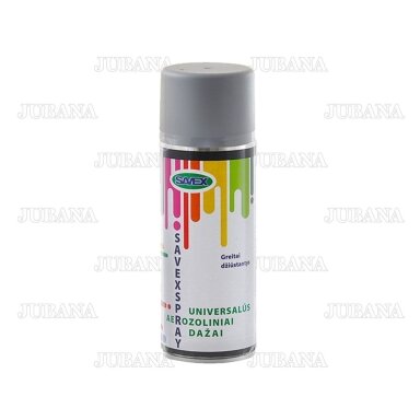 Dažai universalūs aerozoliniai SAVEXSPRAY aliumininiai, 400 ml, RAL9007 Dažai universalūs aerozoliniai SAVEXSPRAY aliumininiai, 400 ml, RAL9007