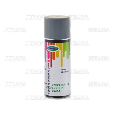 Dažai universalūs aerozoliniai SAVEXSPRAY pilki šviesūs, 400ml, RAL7046 Dažai universalūs aerozoliniai SAVEXSPRAY pilki šviesūs, 400ml, RAL7046