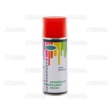 Dažai universalūs aerozoliniai SAVEXSPRAY raudoni šviesūs, 400 ml, RAL3020 Dažai universalūs aerozoliniai SAVEXSPRAY raudoni šviesūs, 400 ml, RAL3020