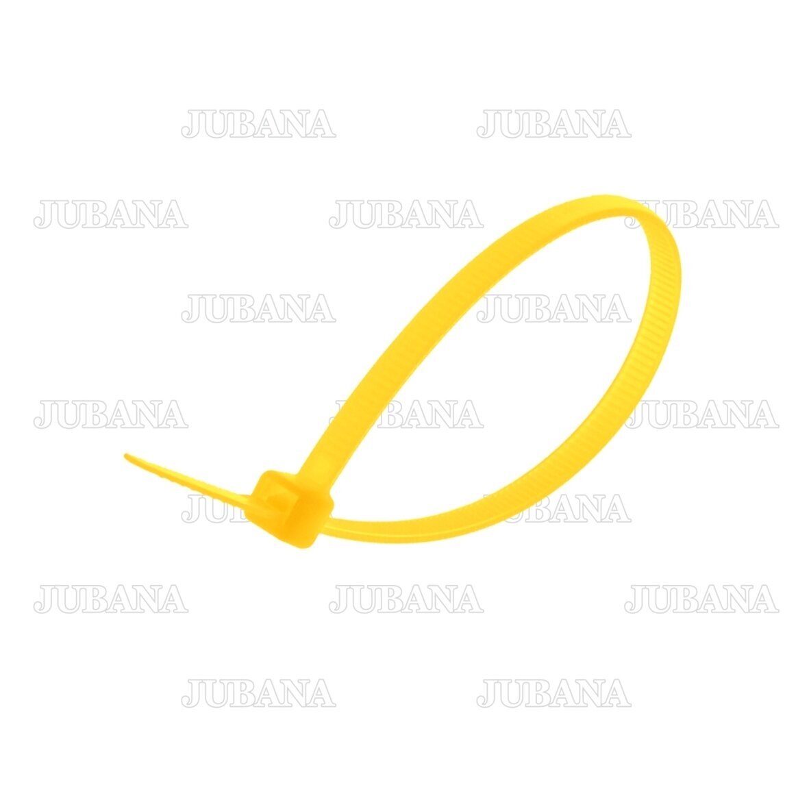 Plastic zip tie 3.6x200 mm, yellow Plastic zip tie 3.6x200 mm, yellow