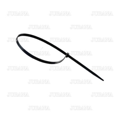Dirželis užtraukiamas plastikinis 7.5x450 mm, juodas