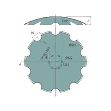 Tilling disc 560x4 mm