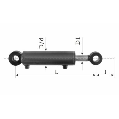 Hidrocilindras HC-60/50x25-500-735 (Astok)