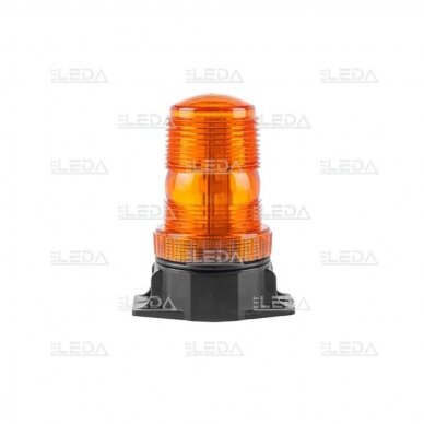 Įspėjamasis LED švyturėlis oranžinis prisukamas R10 10V-110V krautuvams
