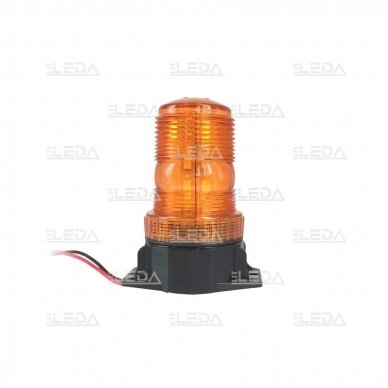 Įspėjamasis LED švyturėlis oranžinis prisukamas R10 10V-110V 1
