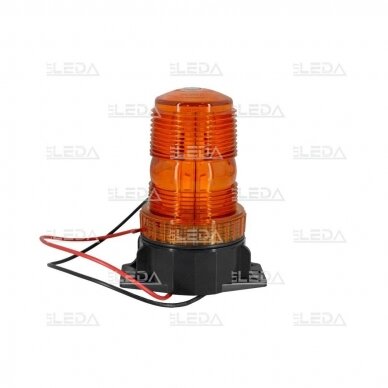 Įspėjamasis LED švyturėlis oranžinis prisukamas R10 10V-110V krautuvams 2