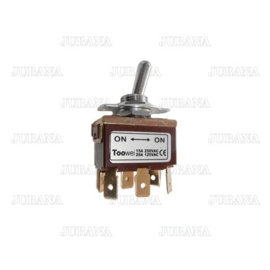 Jungiklis 2 padėčių 29x16.2 mm su fiksacija 3 kontaktų 250V 10A Jungiklis 2 padėčių 29x16.2 mm su fiksacija 3 kontaktų 250V 10A
