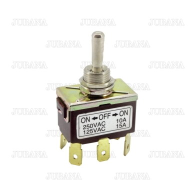 Jungiklis 3 padėčių 29x16.2 mm su fiksacija 3 kontaktų 250V 10A 1