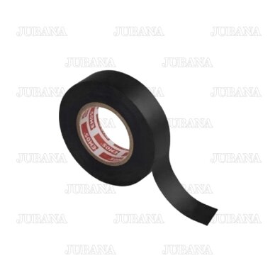 Juosta izoliacinė PVC 0.13x19 mm x 20 m juoda Juosta izoliacinė PVC 0.13x19 mm x 20 m juoda