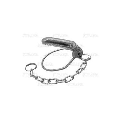 Forged linch pin with chain