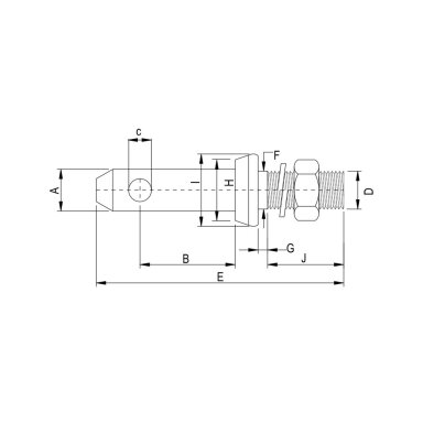 Pin with screw