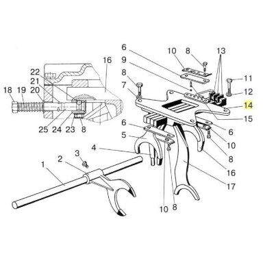 Fork housing 50-1702085