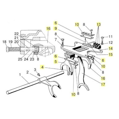 Fork housing 50-1702080