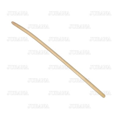 Wooden handle L130 cm curved