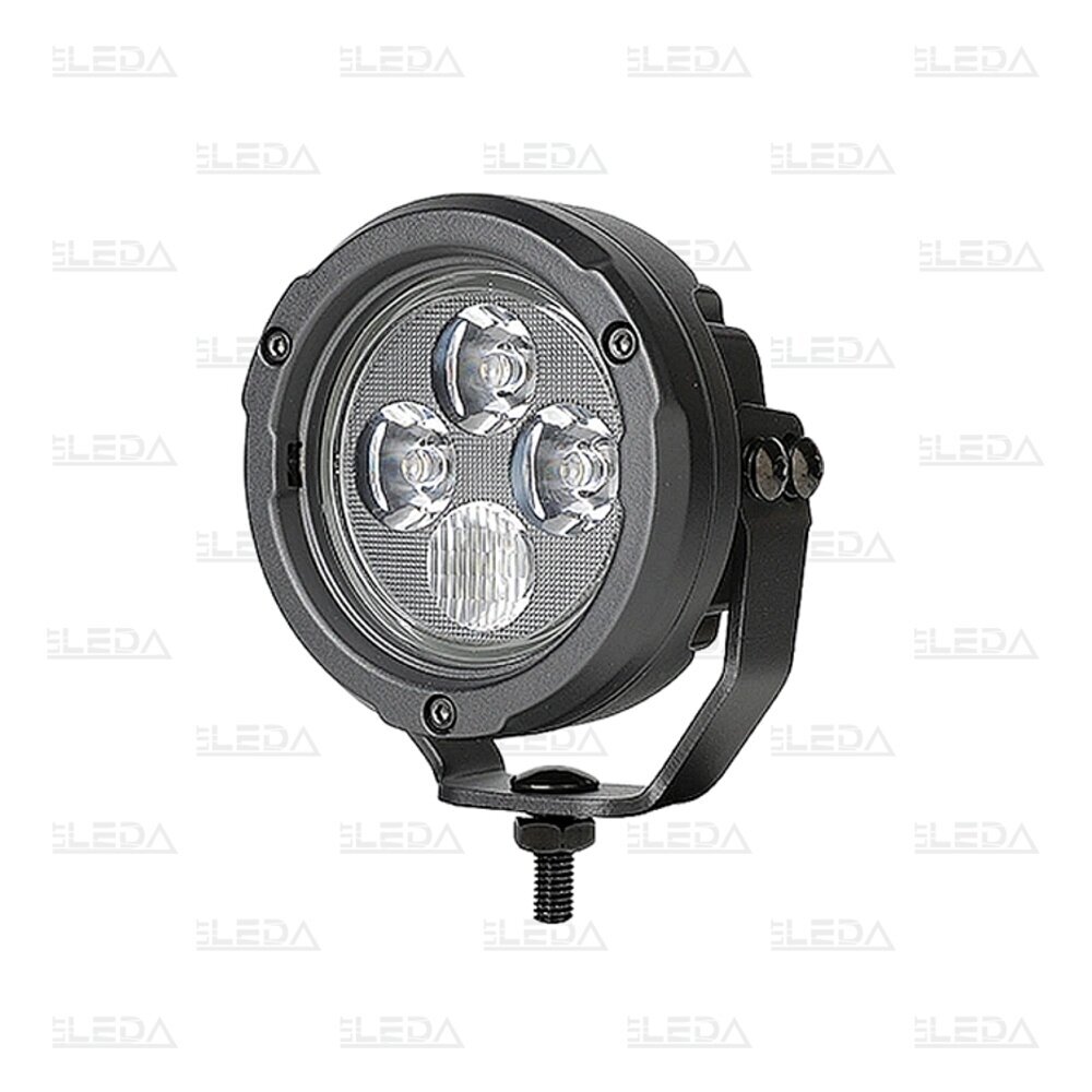 LED motorcycle work lights 40W, 4000lm, combined beam, 3.5" round, 2 pcs, ECE R10, R148, R149 4