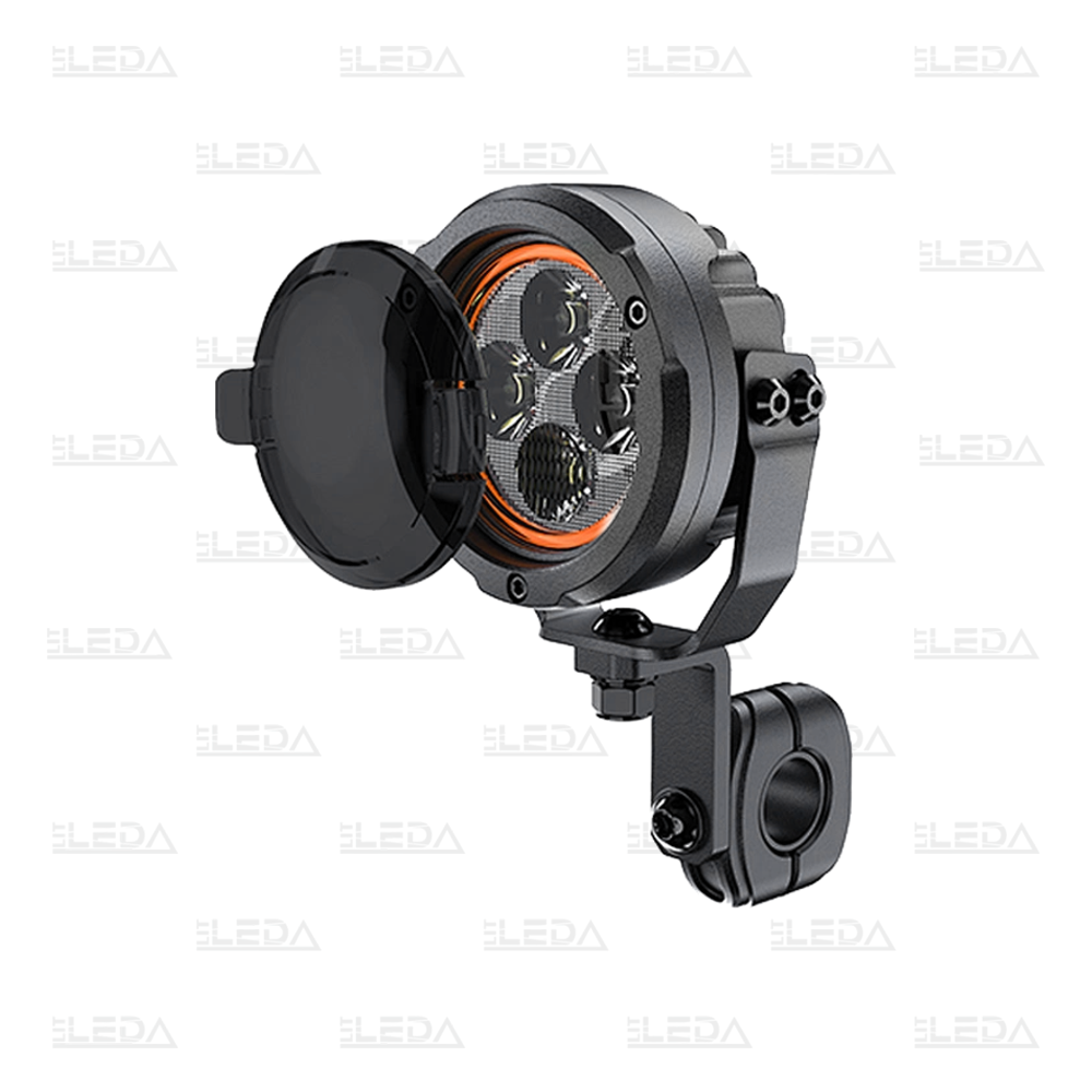 LED motorcycle work lights 40W, 4000lm, combined beam, 3.5" round, 2 pcs, ECE R10, R148, R149 2