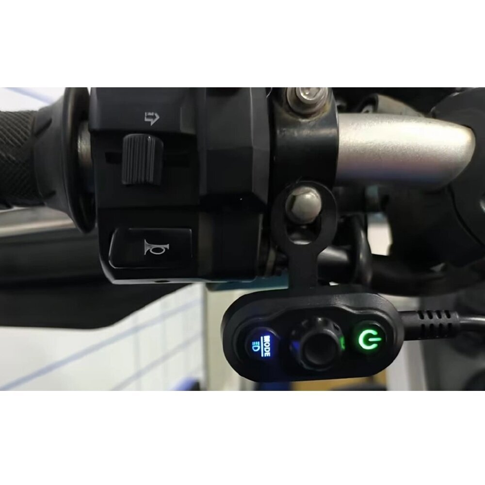 LED motorcycle work lights 40W, 4000lm, combined beam, 3.5" round, 2 pcs, ECE R10, R148, R149 6