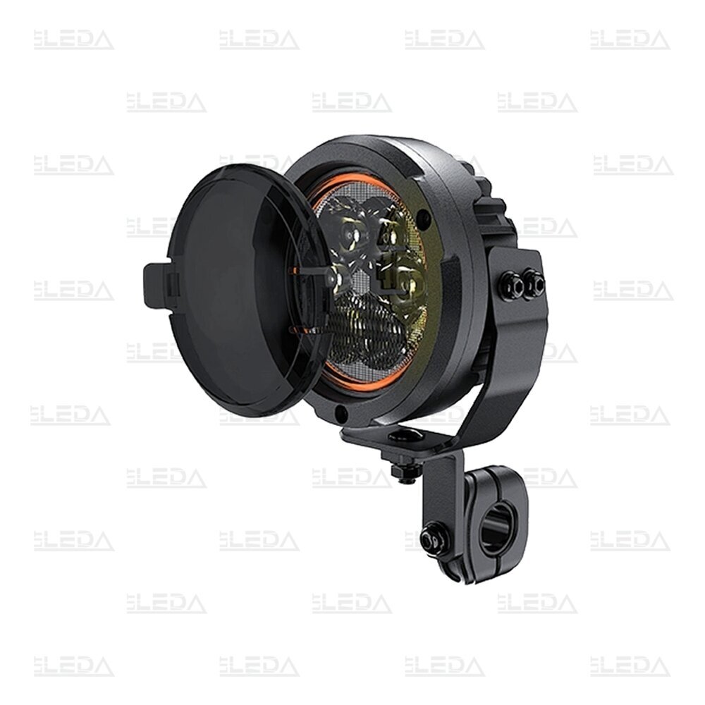 LED motorcycle work lights 60W, 5400lm, combo beam, 4.5" round, 2 pcs, ECE R10, R148, R149 8 LED motorcycle work lights 60W, 5400lm, combo beam, 4.5" round, 2 pcs, ECE R10, R148, R149 8