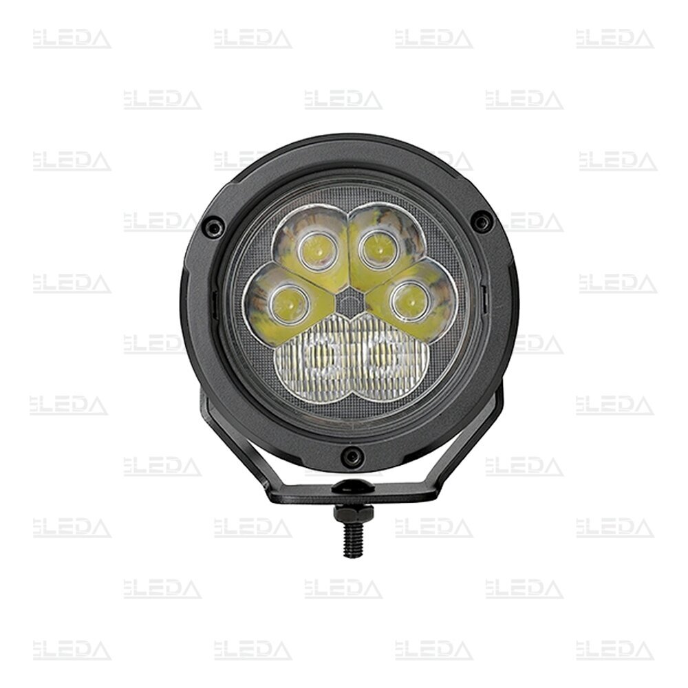 LED motorcycle work lights 60W, 5400lm, combo beam, 4.5" round, 2 pcs, ECE R10, R148, R149 2