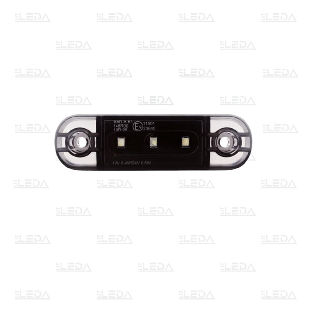 LED šoninis gabarito žibintas, 12-24V, baltas LED šoninis gabarito žibintas, 12-24V, baltas