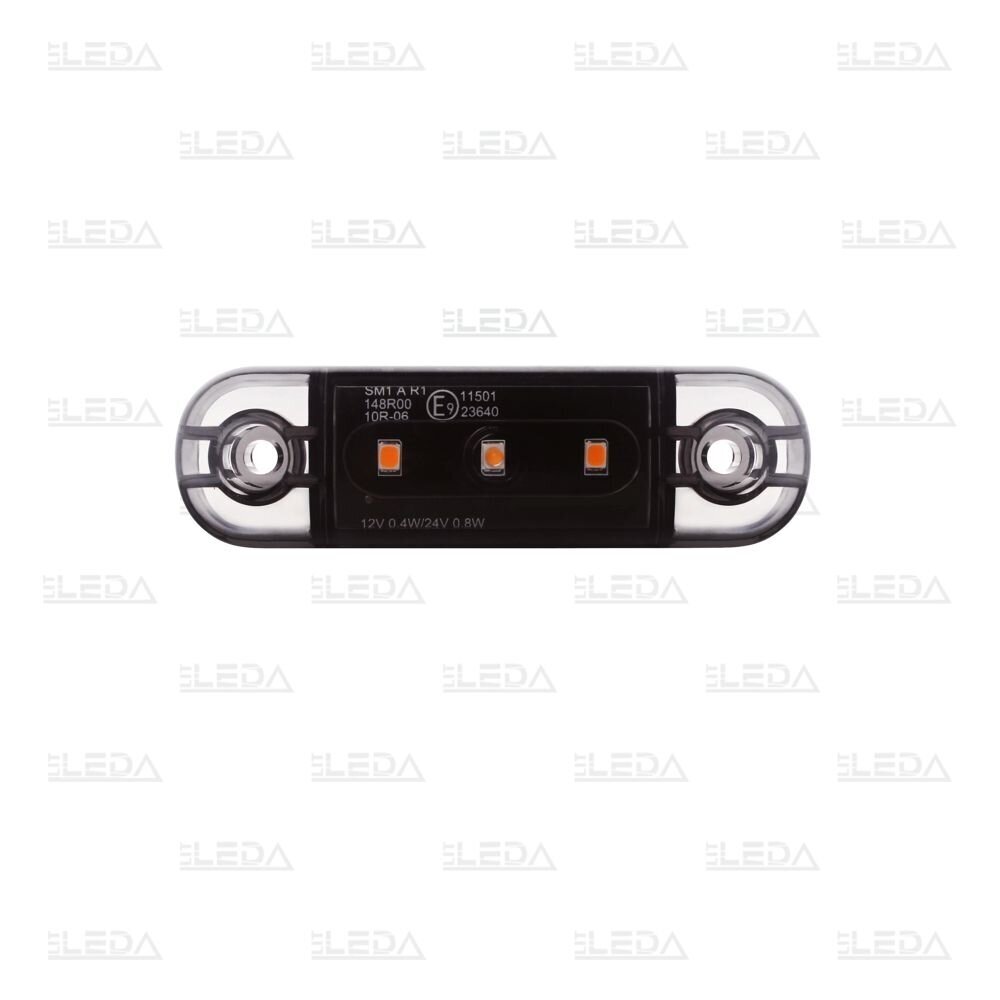 LED šoninis gabarito žibintas, 12-24V, raudonas LED šoninis gabarito žibintas, 12-24V, raudonas