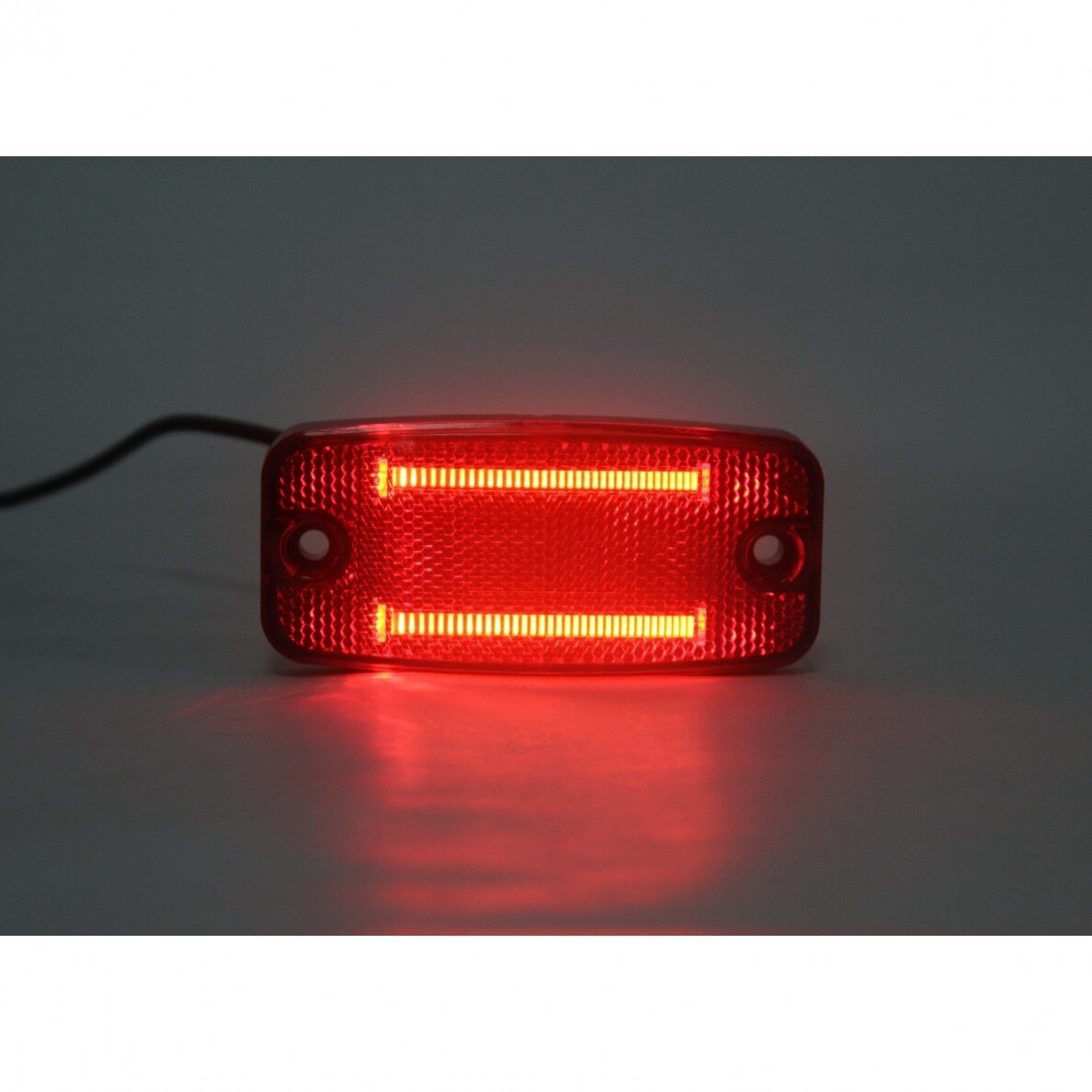 LED side marker light with reflex reflector, red 5 LED side marker light with reflex reflector, red 5