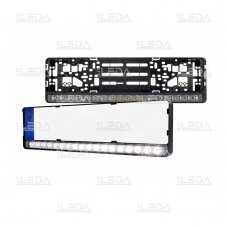 LED BAR sertifikuotas žibintas su numerių laikikliu, 82W; 8800lm; L=53,5 cm (combo)