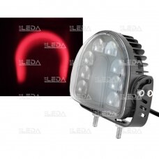 LED forklift light 10-80V, 24W, arch beam, red light