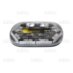 LED mini bar švyturėlis geltonas, 12/24V; magnetinis; 328x186x50mm; ECE R65, ECE R10 5