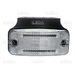 LED side marker light with reflex reflector, white 1
