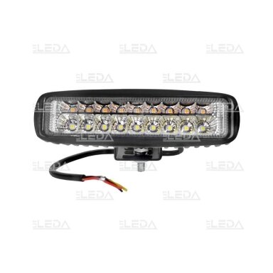 LED darbo žibintas 18W; 1320lm (balta + geltona, combo spindulys) LED darbo žibintas 18W; 1320lm (balta + geltona, combo spindulys)