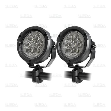 LED motorcycle work lights 60W, 5400lm, combo beam, 4.5" round, 2 pcs, ECE R10, R148, R149 LED motorcycle work lights 60W, 5400lm, combo beam, 4.5" round, 2 pcs, ECE R10, R148, R149