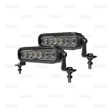 LED motorcycle work lights 60W, 6100lm, combo beam, 6" rectangular, set, ECE R10, R148, R149 LED motorcycle work lights 60W, 6100lm, combo beam, 6" rectangular, set, ECE R10, R148, R149