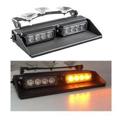 LED beacon is yellow; 12/24V; Mounting of 3 suction cups on the glass; ECE R10 LED beacon is yellow; 12/24V; Mounting of 3 suction cups on the glass; ECE R10