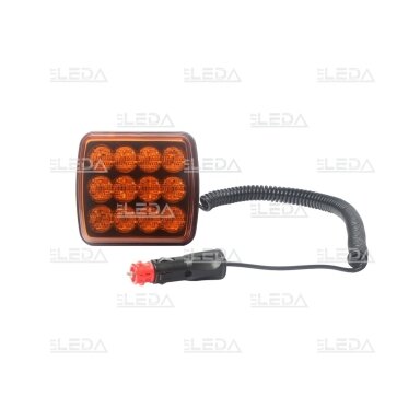 LED mini warning light, amber 12-24V