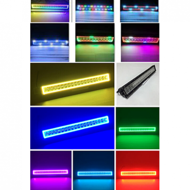 LED BAR RGB (įvairios spalvos) žibintas 72W, L=41cm (su valdymo pulteliu) 7