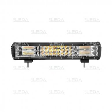 LED BAR žibintas 42W, combo spindulys, dviejų šviesų: geltona, balta, L=38,5cm