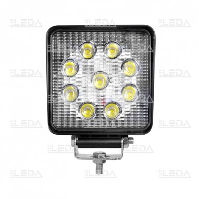LED work light 27W/60° (floodlight, square) 1