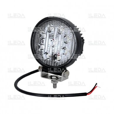 LED work light 27W/60° (floodlight, round)