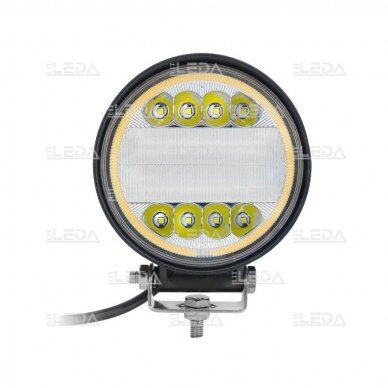 LED work light 30W (combo beam, round, with yellow angel eye) EMC 2