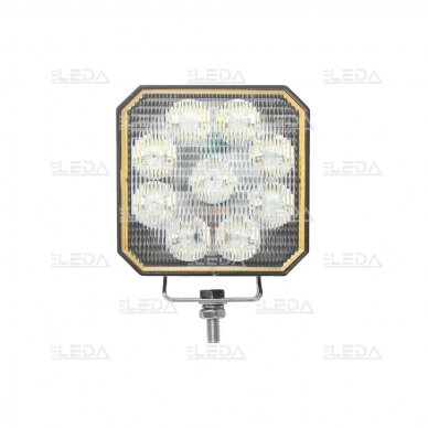 LED darbo žibintas 35W; 3800 lm; (9x5W plataus spindulio); apsauga nuo perkaitimo; ECE R10 2